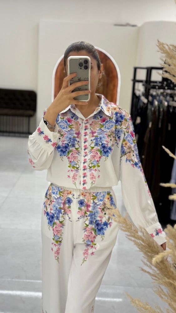 ست شومیز و شلوار وارداتی 9369-03