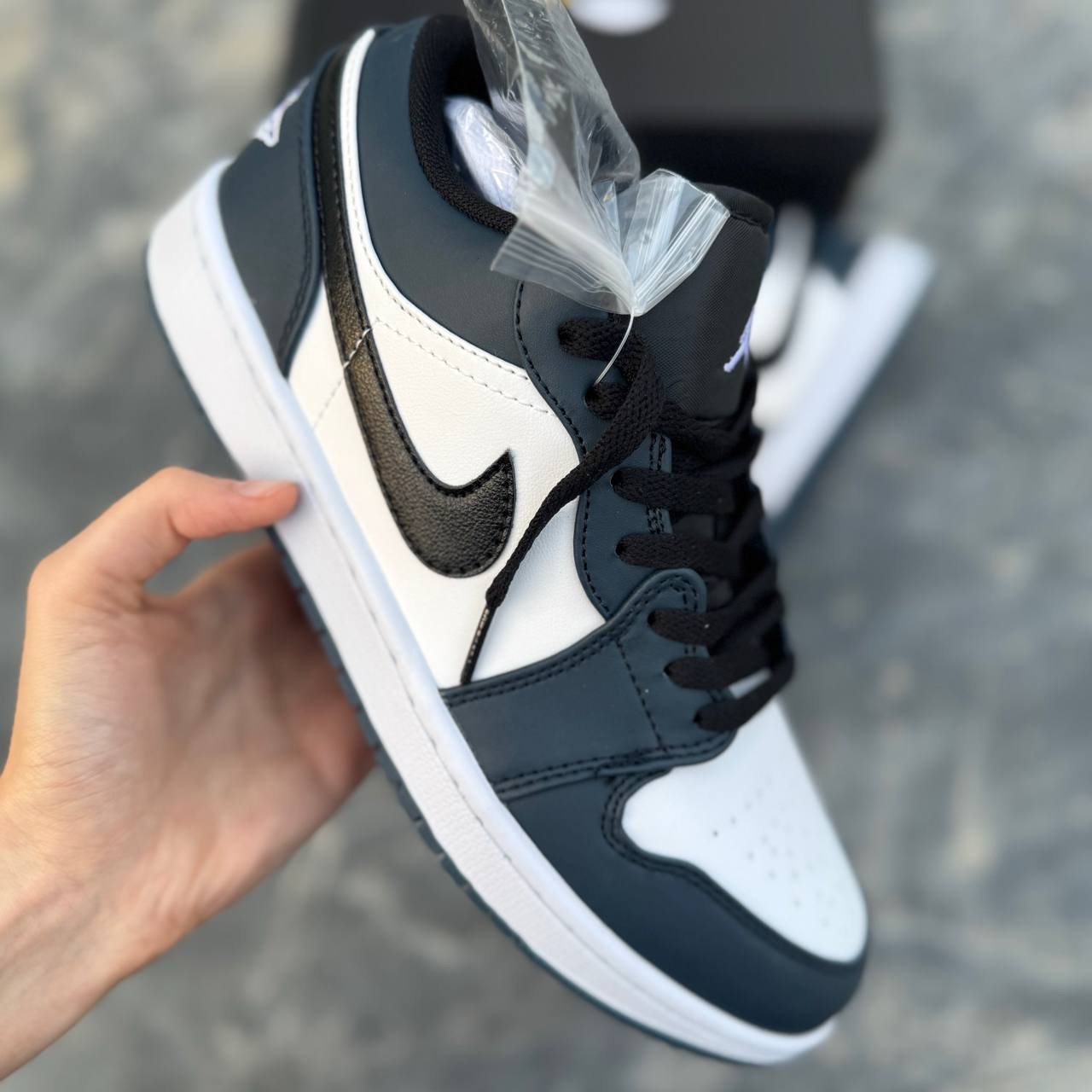 نایک ایر جردن وان سرمه ای Nike Air Jordan 1 Low 156