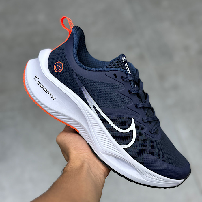 کتونی نایک زوم ایکس لبخندی سرمه ای Nike Zoom X Smiley کد 2350