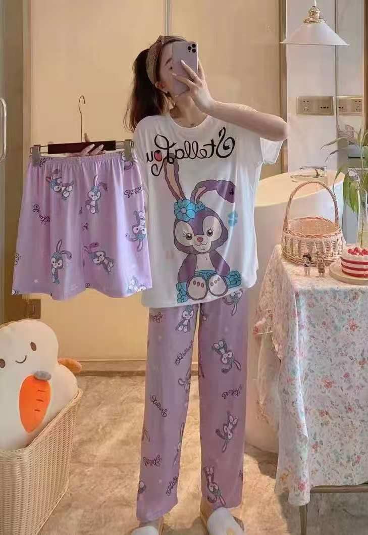 ست سه تیکه نخ پنبه ای وارداتی