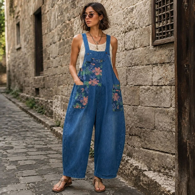 پیشبندی جین زنانه و دخترانه وارداتی
