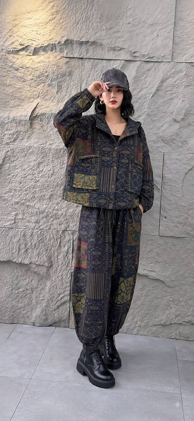 ست دوتیکه کنفی طرح کره ای پاییزه